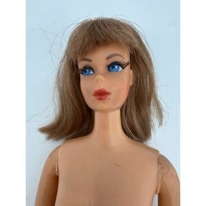 Vintage Mattel Barbie Twist N Turn Doll Rooted Eyelashes Ash Blonde Hair 1968